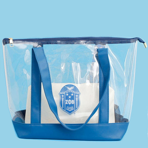 Zeta large clear tote