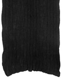 Cable Wrap Shawl in Black