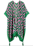 AKA Abstract Kimono Cover up  Green