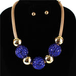Comet Cluster Necklace Blue