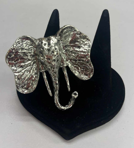 Silver Elephant Ring