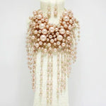 Champagne Waterfall necklace set