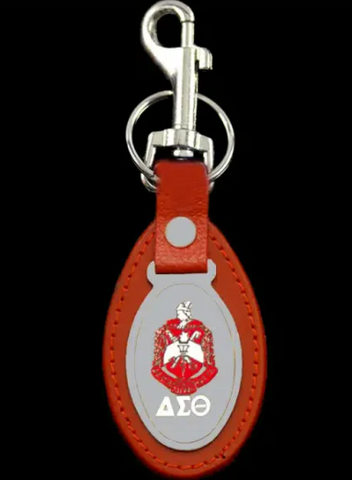 Delta Sigma Theta Leather Key Fob