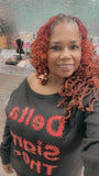 Delta Off the shoulder sweatshirt