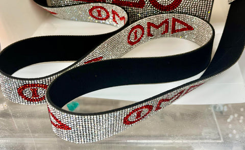 Delta Rhinestone Purse Strap