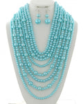 Dripping in Blue Necklace