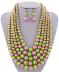 Popping Pink and Green Pearls