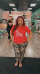 red  pearl elephant tshirt