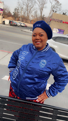 Zeta Diamond  Satin Jacket