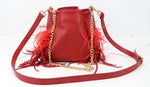 Luxury leather Crest Crossbody