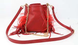 Luxury leather Crest Crossbody
