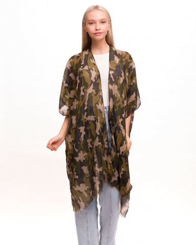 Camo kimono