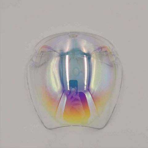iridescent  face shield