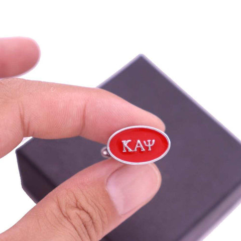 Kappa enamel cuff links