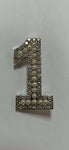 One brooch silver