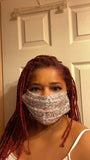 Silver Sequin Face Mask