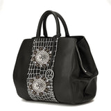 15178-2AW- Brown- Satchel W/ Crystal Concho