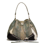 1211-SL- DRAWSTRING BAG W/ CRYSTALS