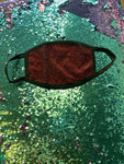 Red Bling Face Mask -