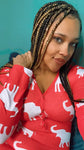 Long Sleeve Elephant shorts Pajamas