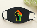 Black Power Fist Face Mask -