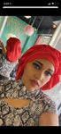 red satin bonnet