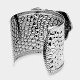 Red Cuff elephant bracelet